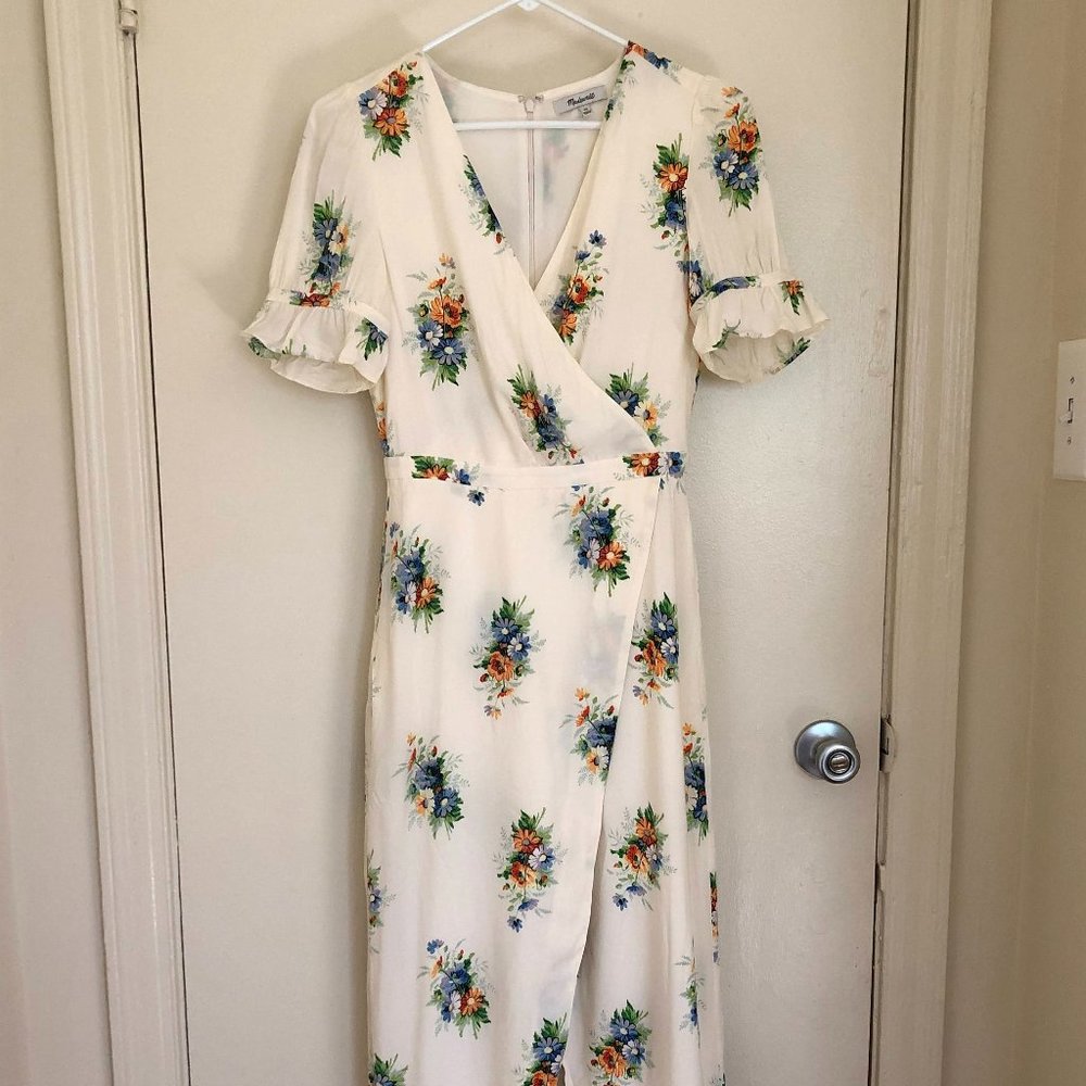 Madewell Ruffle Sleeve Maxi Dress